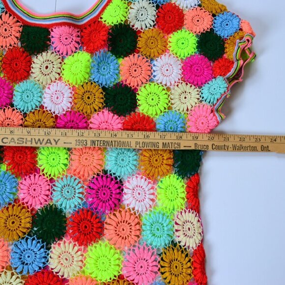 Hand Crocheted Flower Top - Picture 5 of 11